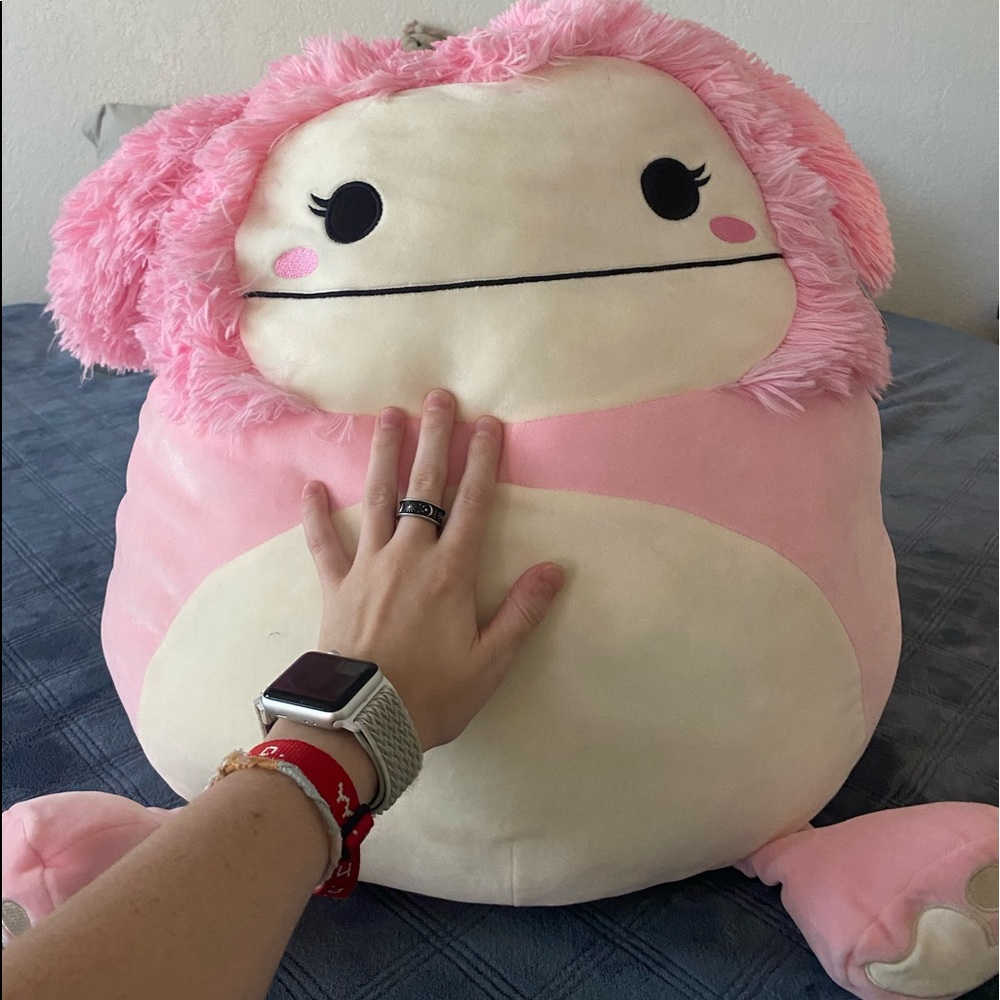 Brian big foot squishmallow toy.